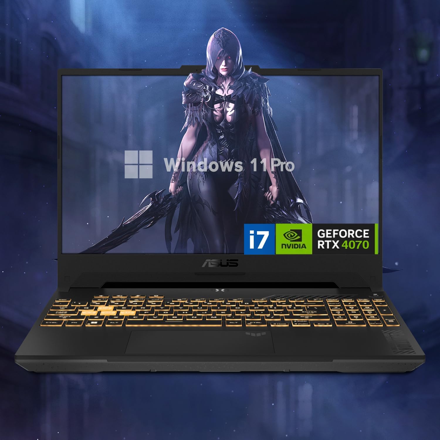 ASUS TUF 15.6 i7 RTX 4070 Premium Gaming Laptop, 15.6' FHD 1920 * 1080 144Hz, Intel i7-13620H (Beats Intel i9-12900), NVIDIA GeForce RTX 4070, 32GB DDR5, 1TB SSD, RGB Backlit Keyboard, Windows 11 Pro
