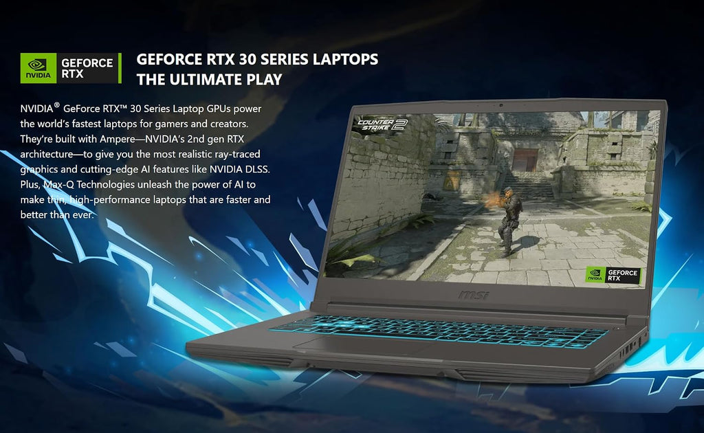 msi Thin 15.6 inch FHD 144Hz Gaming Laptop-Intel Core i5-13420H-NVIDIA GeForce RTX 3050 -Window 11 Home-W/Mouse pad (32GB RAM | 1TB PCIe SSD)