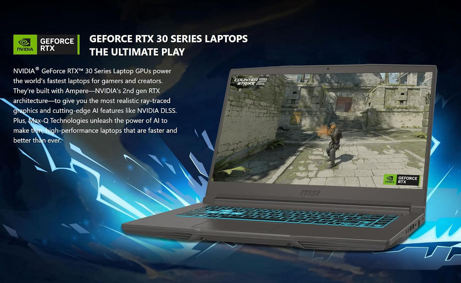 msi Thin 15.6 inch FHD 144Hz Gaming Laptop-Intel Core i5-13420H-NVIDIA GeForce RTX 3050 -Window 11 Home-W/Mouse pad (32GB RAM | 1TB PCIe SSD)