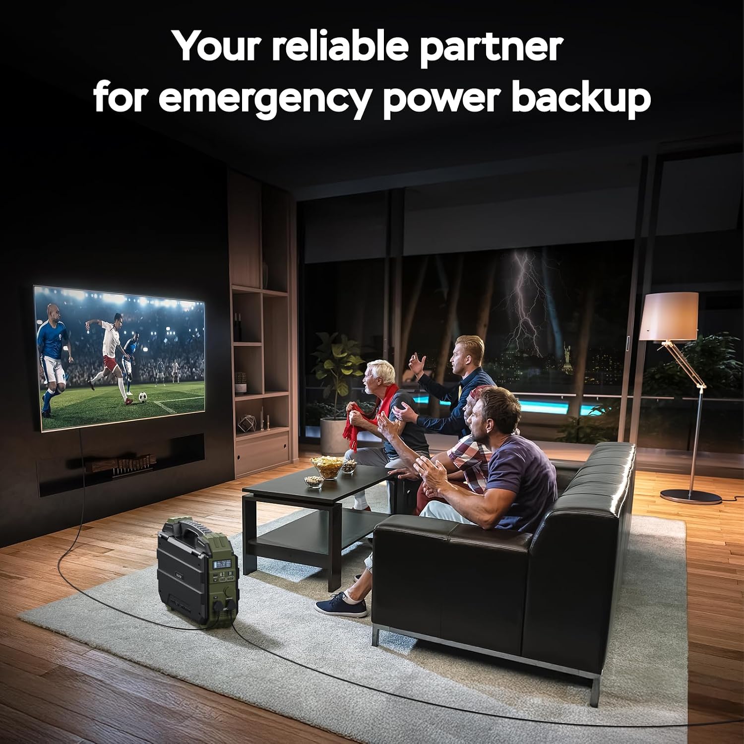 BLAVOR Portable Power Station 1600W (Peak 3200W), Built-in Solar Panel, 1024Wh LiFePO4 Battery, 100W USB-C Fast Charge, Solar Generator for Home Backup, Camping, Power Outages & RV