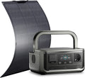 ALLPOWERS VOLIX P300 Portable Solar Generator:300W (600W Peak)/256Wh,LiFePO4 Battery,UPS<20ms,Fast Charge to 80% in 1h Includes SF100 100W Flexible Solar Panel for Home,Emergencies&Outdoor Use