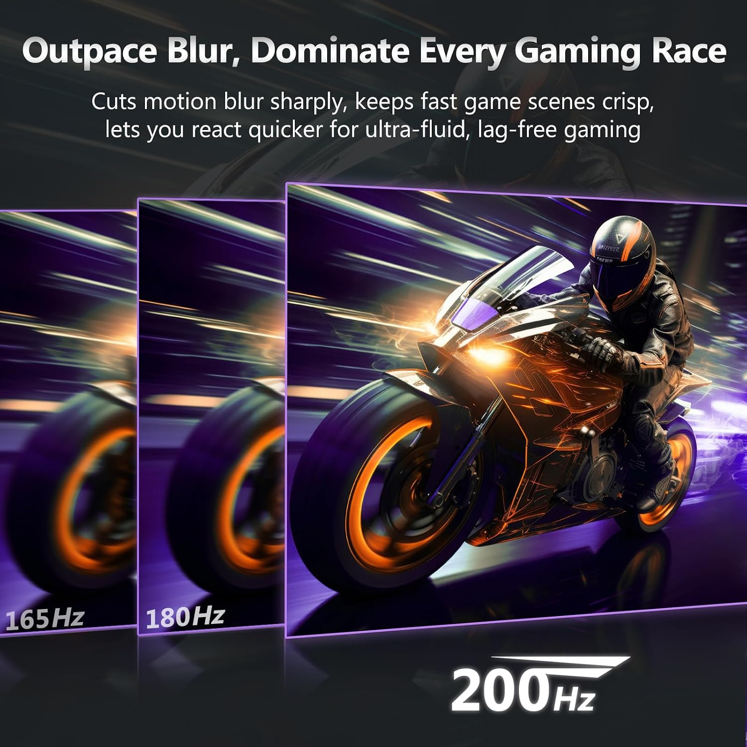 Z-Edge 24 inch Gaming Monitor, 200Hz 165Hz Curved 1650R Computer Monitor, FHD 1080P, Ultra-Fast MPRT 1ms Curved Monitor, 300nits, 16.7M Colors, UG24 1X DP 1.4 Port and 1X 2.0 HDMI Port