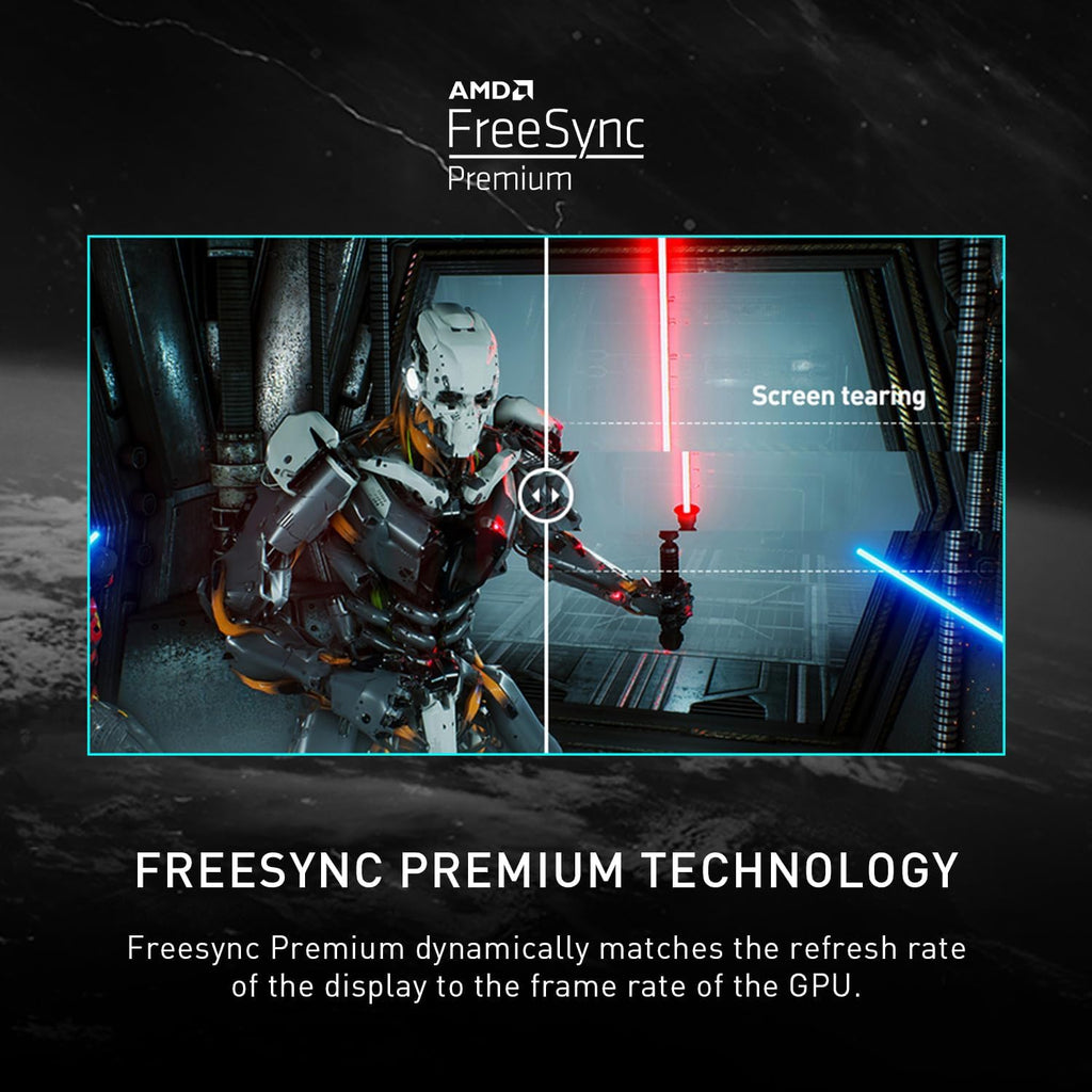 msi G273CQ, 27' Gaming Monitor, 2560 x 1440 (QHD), VA, 170Hz, FreeSync Premium, HDR Ready, HDMI, Displayport, Tilt