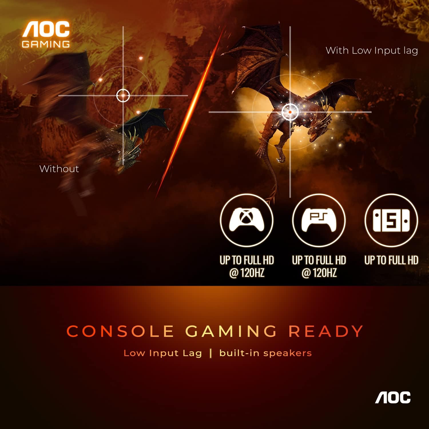 AOC C24G1A 24' Curved Frameless Gaming Monitor, FHD 1920x1080, 1500R, VA, 1ms MPRT, 165Hz (144Hz supported), FreeSync Premium, Height adjustable Black
