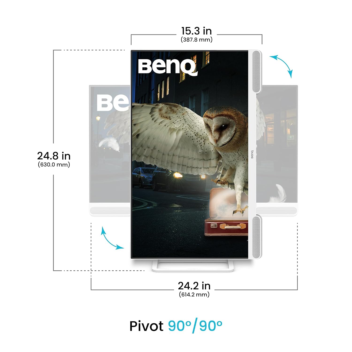 BenQ EW2790U 27' 4K 3840x2160 Premium Monitor with 95% P3 Color Coverage, Exclusive AI Contrast Technology, Built-in 5W Speakers, 1 USB Type-C, 3 HDMI Ports, Ergonomic Design, and Eye-Care Technology