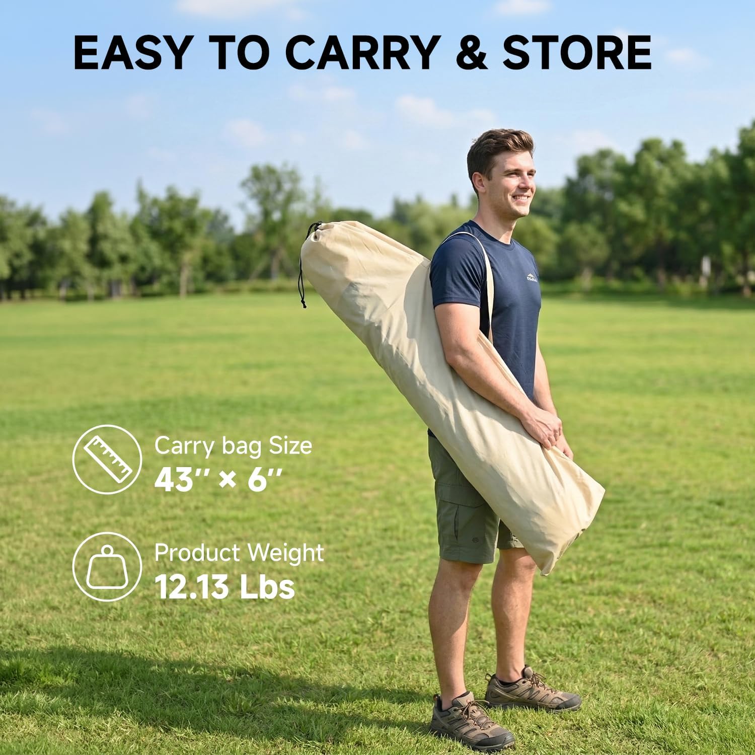 Alvantor® Screen House Gazebo, Pop Up Screen Tent, Instant Screen Room with Carry Bag, Outdoor Mosquito Tent Camping, Sun Shade Shelter for Patio, Garden, Backyard, Deck