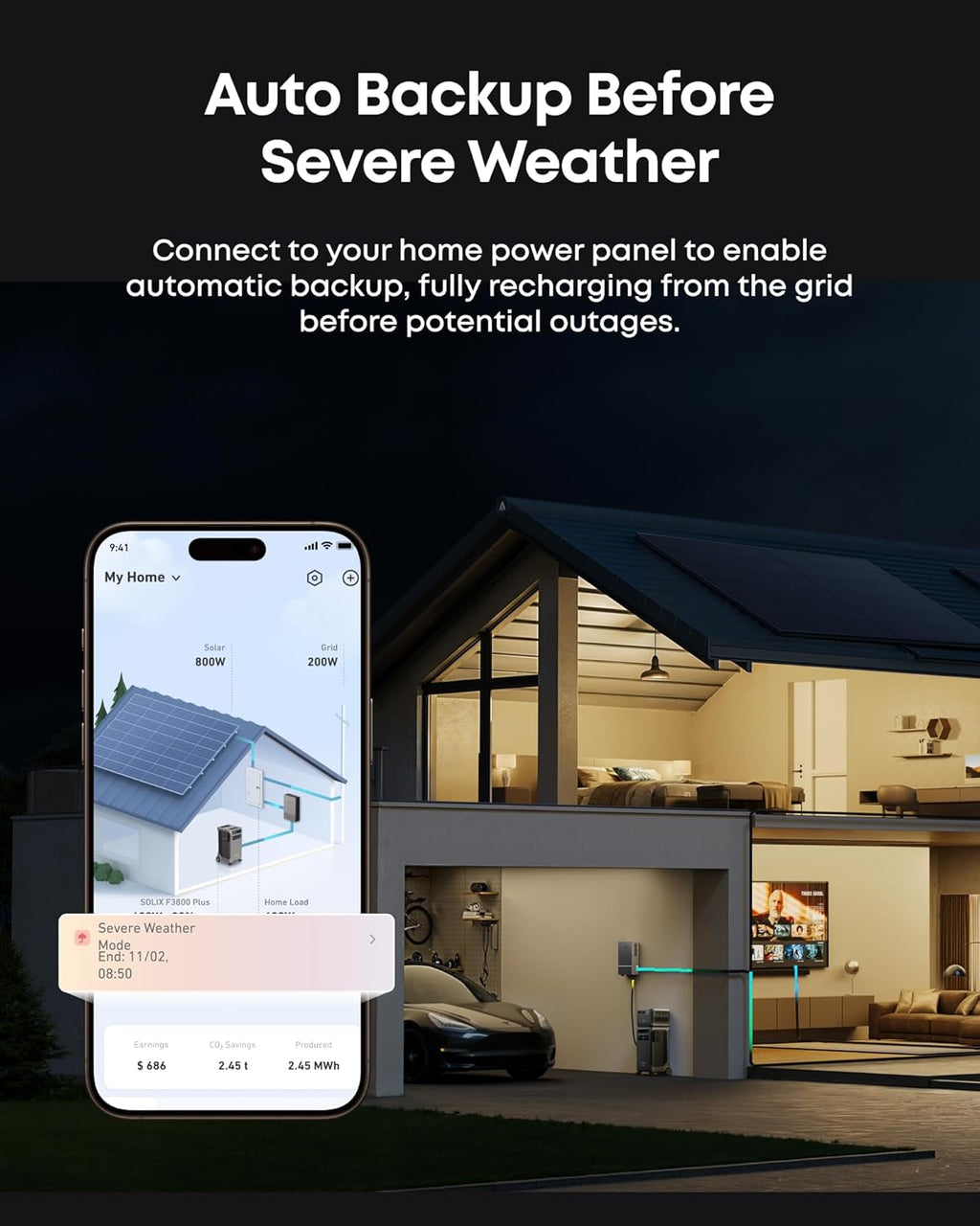 Anker SOLIX F3800 Plus Portable Power Station with Double Power Hub, 7.68kWh, 12,000W AC Output, Generators for Home Use, 3,200W Solar Input, Works with Generator, For Power Outages and Emergencies
