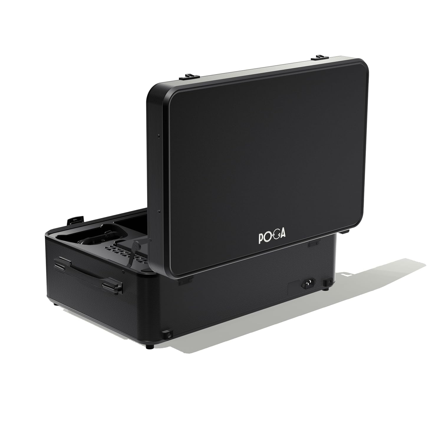 POGA SLY compatible with Xbox Series X Premium Portable Console Travel Case included Trolley and 24'' AOC Gaming Monitor, Black