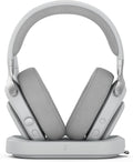Fractal Design Scape Light - Wireless PC Gaming Headset - Detachable Flip-to-Mute Microphone with Noise Cancellation - Battery Life Up to 40 Hours - Configurable Ambient Lighting - Gray