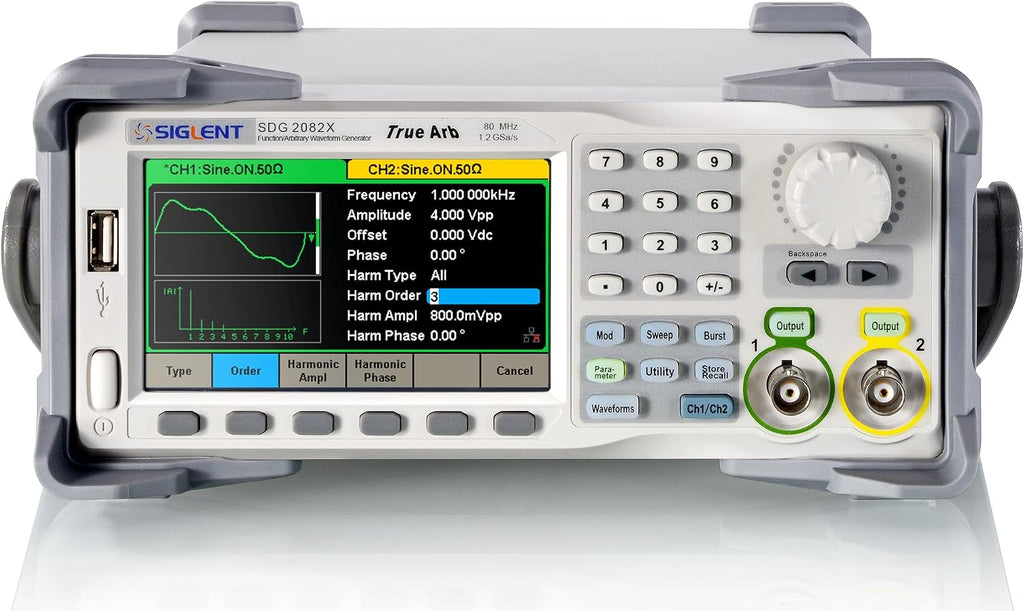 Siglent SDG2082X - Function/Arbitrary Waveform Generator (2 Channels/80MHz/1.2 GSa/s)