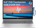 HP 15 Laptop (15.6' FHD Touchscreen, Intel Core i5-1334U (> i7-1255U), 16GB RAM, 512GB SSD) for Business, Students, Home, 10-Hour Long Battery Life, IST Hub, Wi-Fi 6, Numpad, Fast Charge, Win 11 Home
