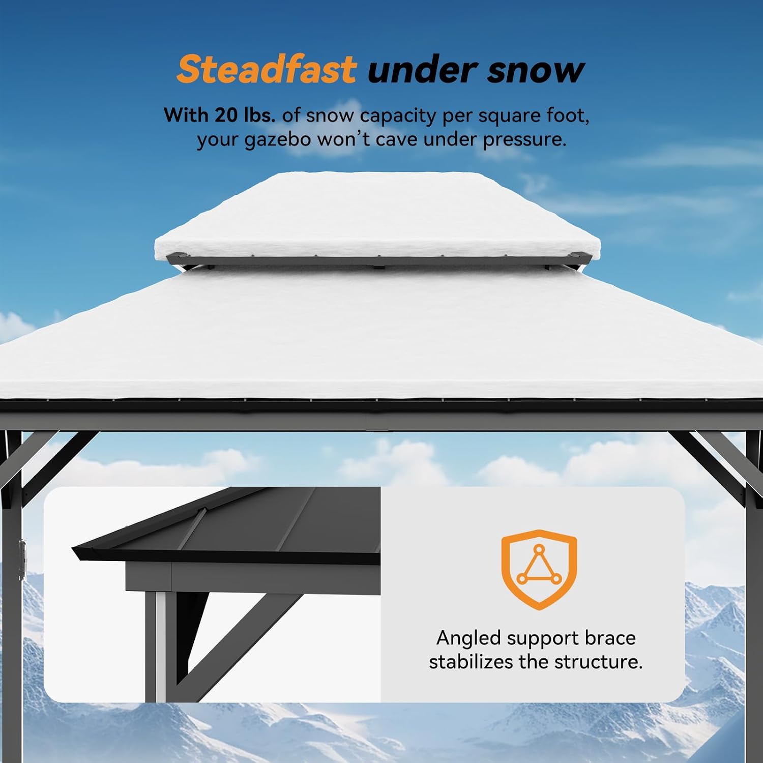 Modern Shade Hardtop Gazebo 12' x 14' with 4 LED Lights, Permanent Outdoor Gazebo with Double Roof, Aluminum Frame, Patio Pavilion with USB Charging Port Deck, Mosquito Netting and Curtains, Black