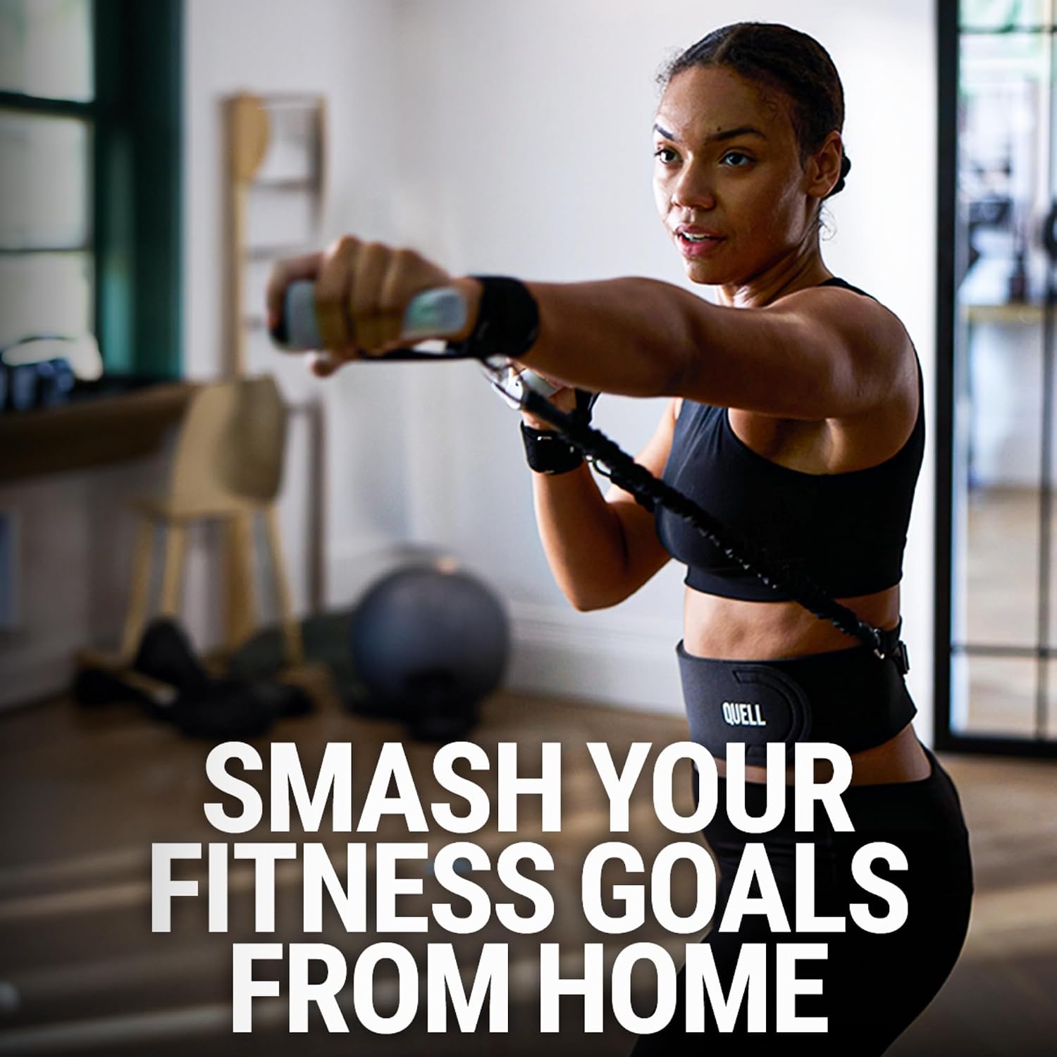 Quell Impact - Immersive Fitness Gaming Platform, high-intensity, resistance based, at-home workouts, high octane gameplay, motion tracking technology, fitness analytics (XL)
