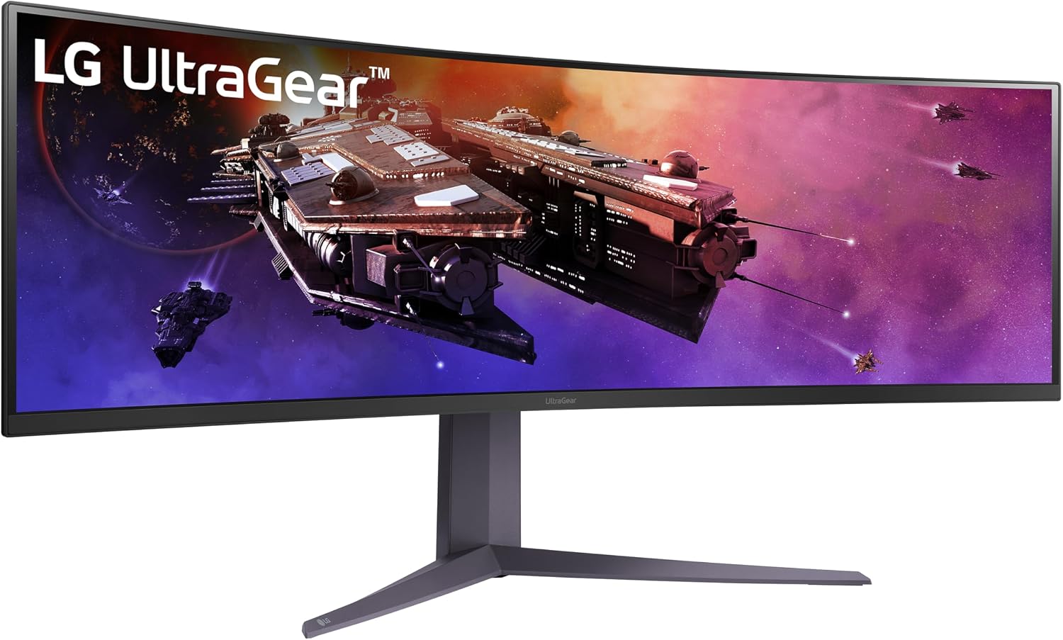 LG 45GR75DC-B Ultragear Curved Gaming Monitor 45-Inch 32:9 Dual QHD 1ms 200Hz VESA DisplayHDR 600 with DCI-P3 95% AMD FreeSync Premium Pro Enhanced Gaming GUI DTS HP:X 3-Way Adjustable Stand - Black