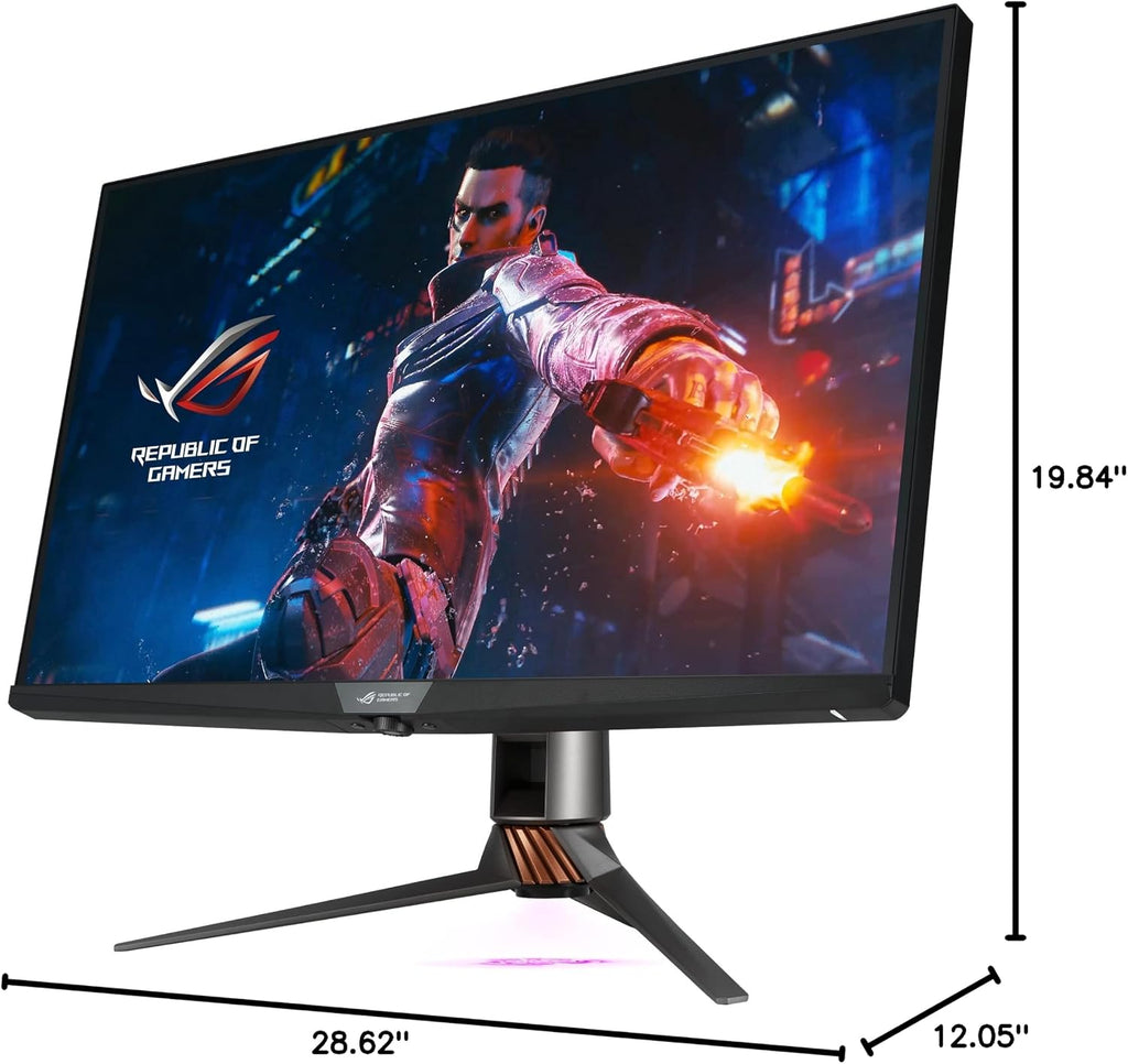 ASUS ROG Swift 32' 4K HDR 144Hz DSC Gaming Monitor (PG32UQX) - UHD (3840 x 2160), Mini-LED IPS, G-SYNC Ultimate, Local dimming, Quantum Dot Technology, DisplayHDR 1400, Eye Care, DisplayPort, HDMI