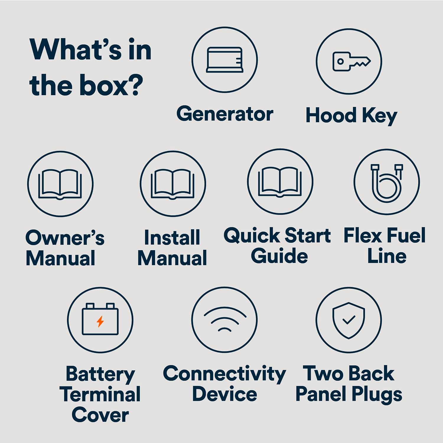 Generac 22kW Home Standby Generator for home use, built-in cellular connectivity, whole house generator for power backup
