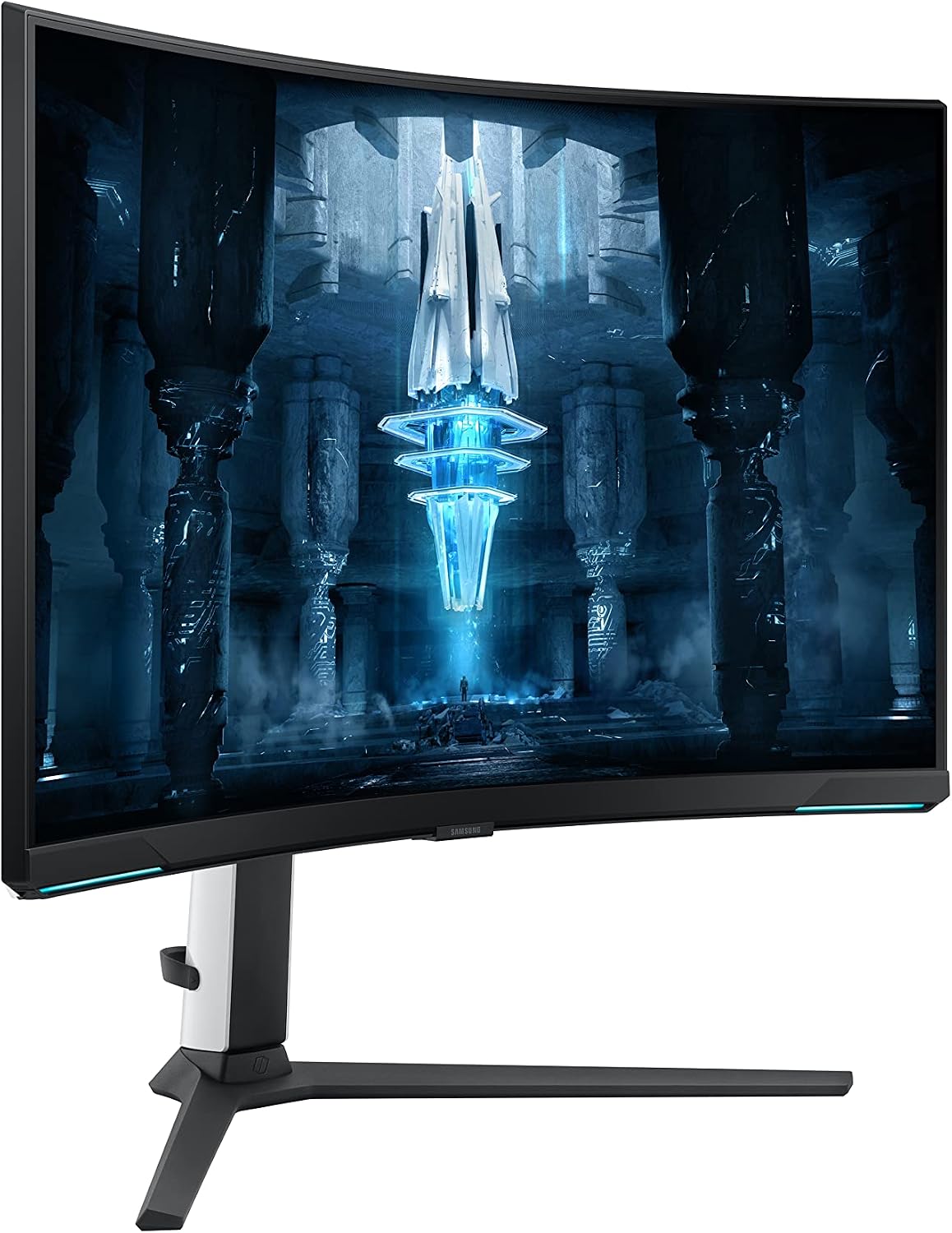 Samsung 2022 32'' Odyssey Neo G8 4K UHD 165Hz 1ms G-Sync 1000R Curved Gaming Monitor, Quantum HDR2000, AMD FreeSync Premium Pro, Ultrawide Game View, DisplayPort, HDMI, Black (Renewed)