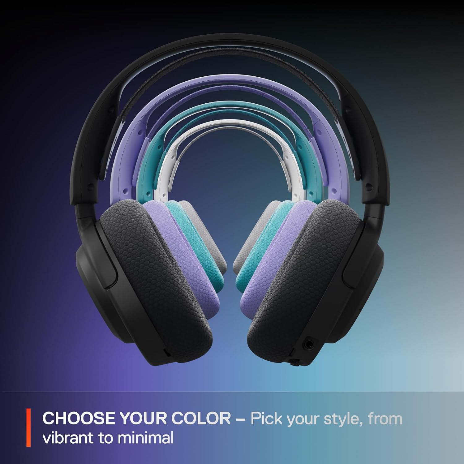 SteelSeries Arctis Nova 3X Wireless Multi-Platform Gaming Headset — Mobile App Control — 40 HR Battery — Neodymium Magnetic Drivers — 2.4GHz/Bluetooth — Xbox, PS5, PC, Switch, Mobile — Aqua