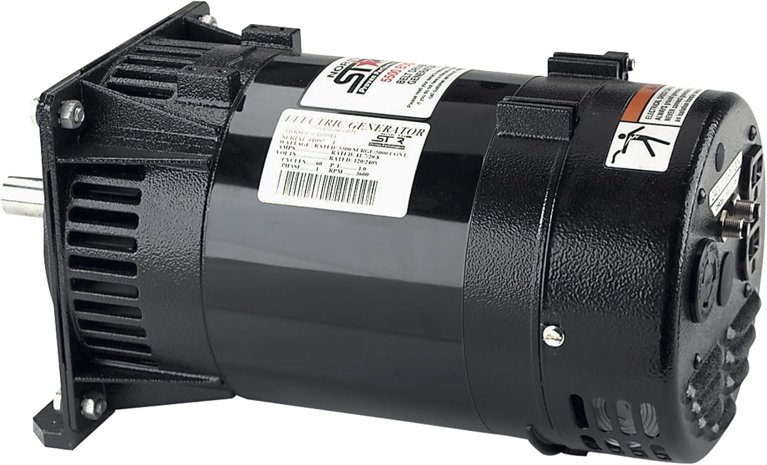 NorthStar Belt Driven Generator Head - 5,500 Surge Watts, 5,000 Rated Watts, 11 HP Required