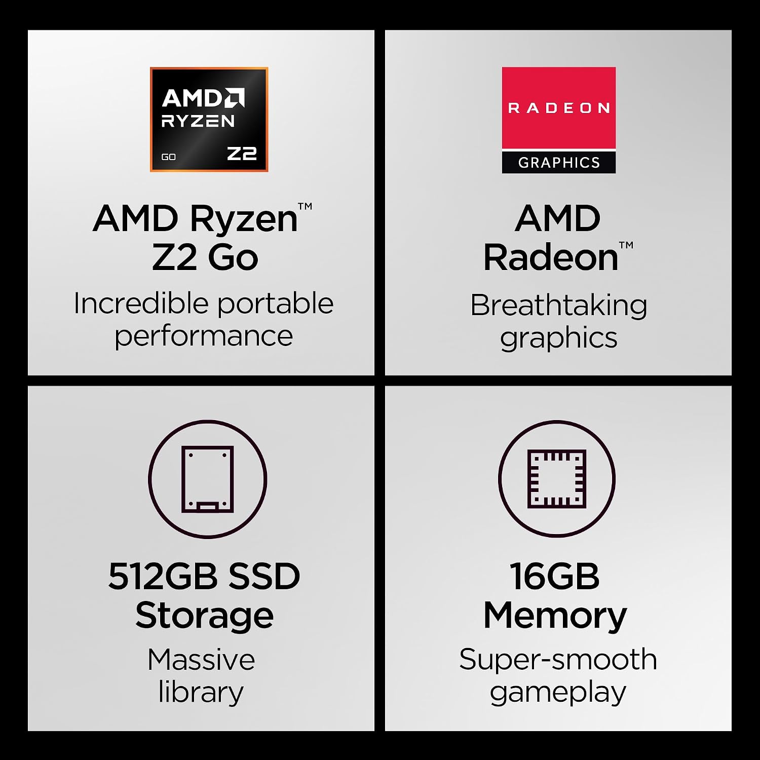 Lenovo Legion Go S - 2025 - Mobile Gaming Console - AMD Radeon graphics - 8' PureSight IPS Display - 120Hz - AMD Ryzen™ Z2 Go - 16GB Memory - 512GB Storage - Glacier White - Free PC Game Pass