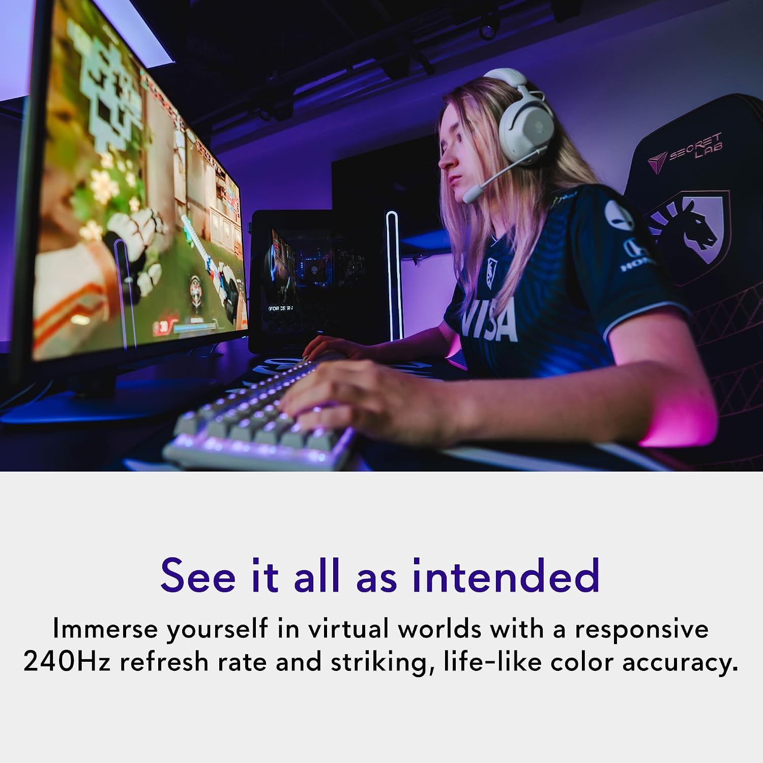 Alienware 27 4K QD-OLED Gaming Monitor AW2725Q - 26.7' 4K UHD QD-OLED 240Hz 0.03ms, NVIDIA G-SYNC Compatible, AMD FreeSync Premium Pro, VESA AdaptiveSync, Dolby Vision, VESA DisplayHDR True Black 400