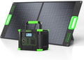 GRECELL 330W Portable Power Station with 100W Solar Panel, 288.6Wh Portable Power Station 330W Solar Generator AC Outlets, Backup for Outdoor Camping, Trip, Power Outage