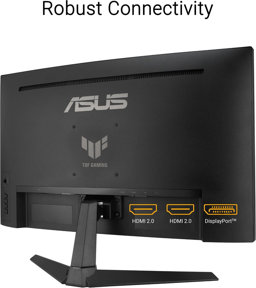 ASUS TUF Gaming 27' 1440P Curved HDR Gaming Monitor (VG27WQ3B) - QHD (2560 x 1440), 180Hz, 0.5ms, Extreme Low Motion Blur, FreeSync, 90% DCI-P3, DisplayWidget, 3 yr Warranty