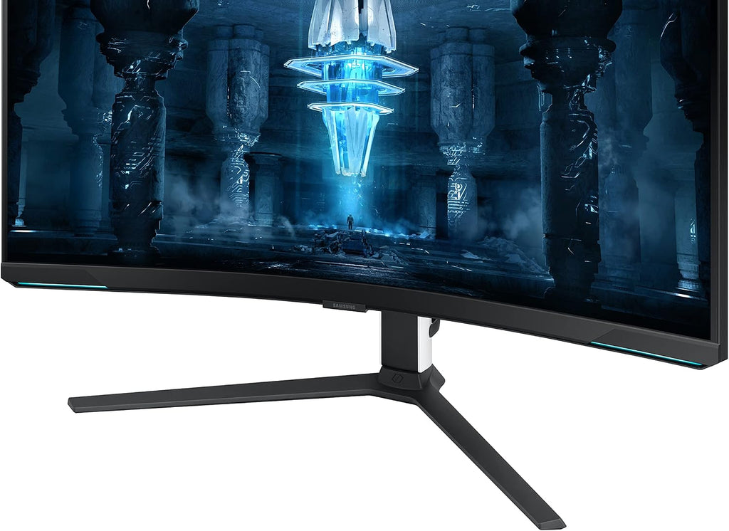 Samsung 2022 32'' Odyssey Neo G8 4K UHD 165Hz 1ms G-Sync 1000R Curved Gaming Monitor, Quantum HDR2000, AMD FreeSync Premium Pro, Ultrawide Game View, DisplayPort, HDMI, Black (Renewed)
