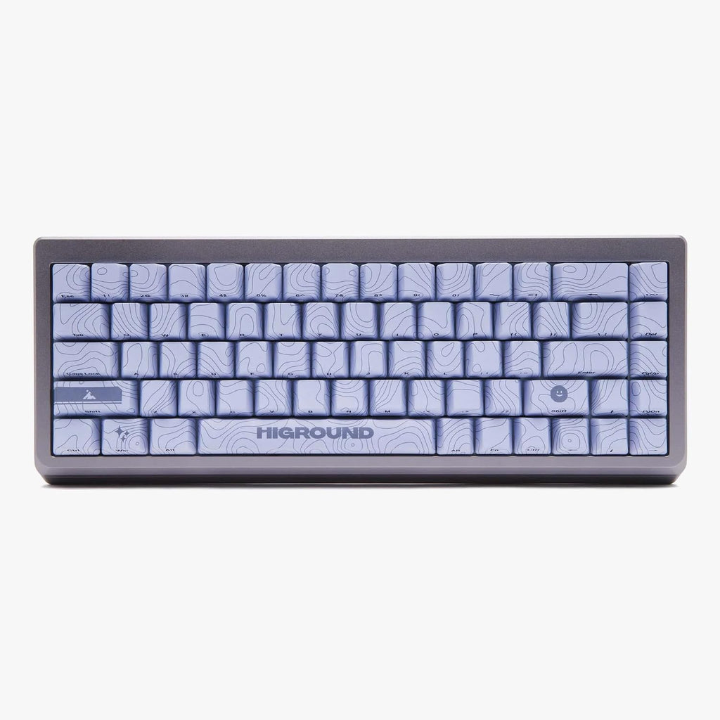 Higround Summit 2.0 Slate 65% Mechanical USB Wired Gaming Keyboard, Dreamland Linear Switches, Programable RGB, Hot-Swappable, Deep Thock Creamy Sounding PC Keyboard