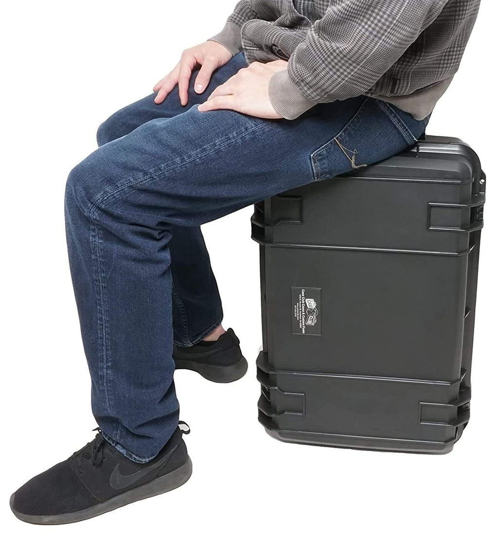 Case Club Gaming Station Fits PS5. Comes with Built-in 24' 1080p Monitor. Fits PlayStation 5 (Gen 1 Disc, Digital, or Slim), Controllers, Games, and More. 1MS / 144 Hz