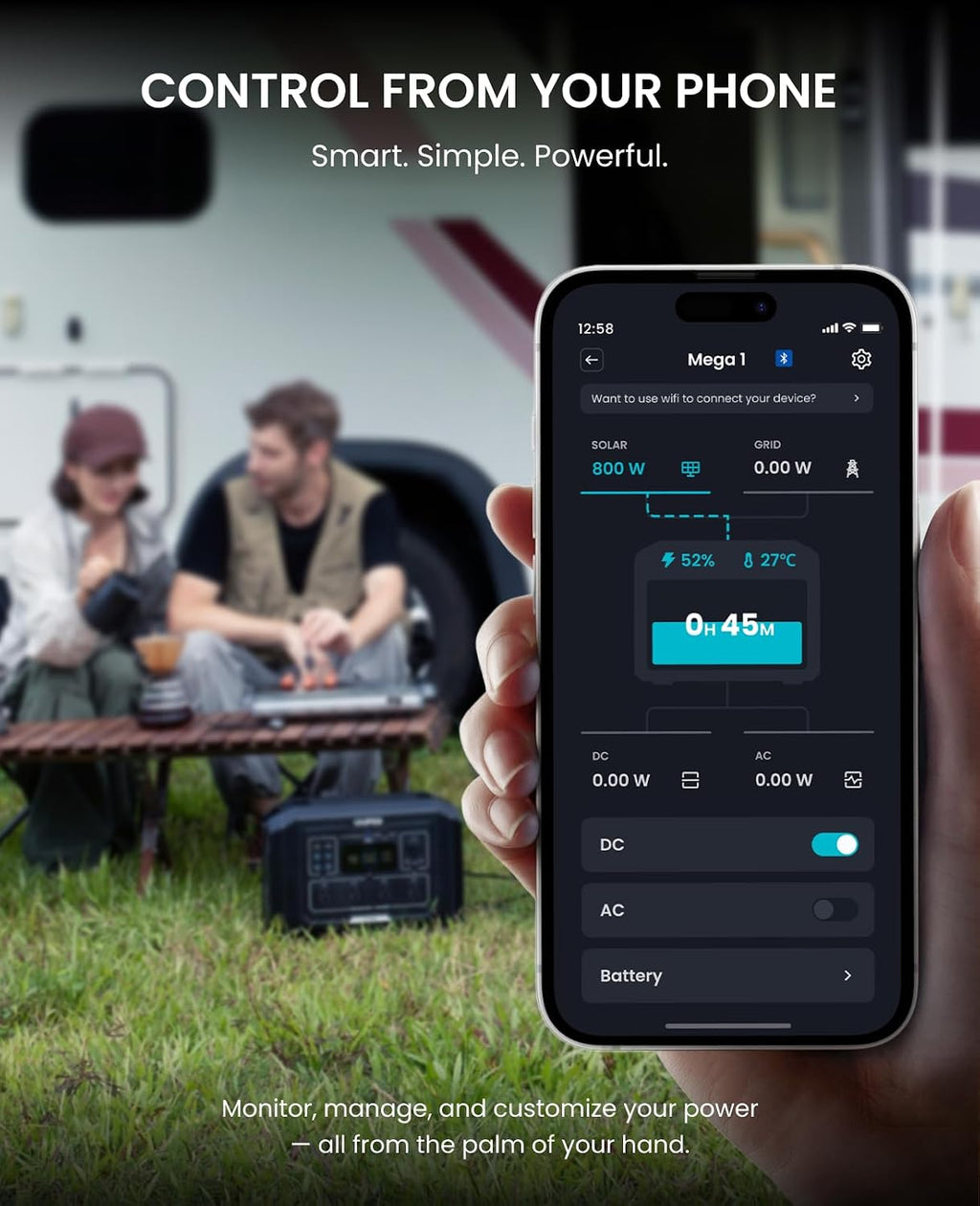 OUPES 3072Wh Mega 1 Power Station Kit with B2 Extra Battery & 240W Panel Included, 2000W (4500W Peak) LiFePO4 Battery with UPS & APP Control, for 24/7 Off-Grid Power, Power Outage, Blackout, RVs
