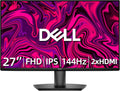 Dell S27 Series - 27' FHD Monitor - IPS 144Hz Refresh Rate - AMD FreeSync - VESA, 16:9 Monitor, 1000 : 1 Contrast Ratio, 1ms MPRT Grey-to-Grey Response Time, Low Blue Light, 2 x HDMI, Black