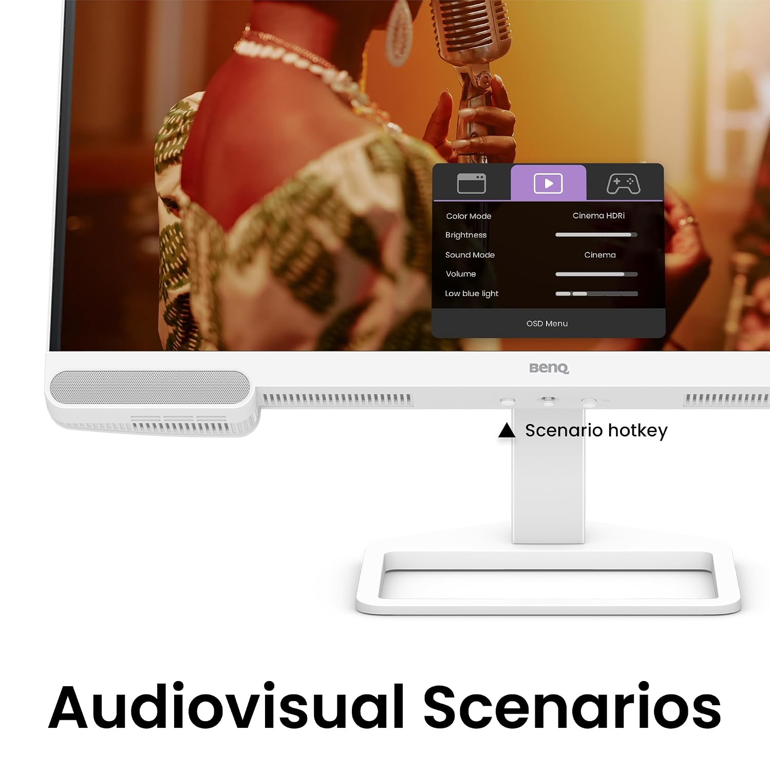 BenQ EW2790U 27' 4K 3840x2160 Premium Monitor with 95% P3 Color Coverage, Exclusive AI Contrast Technology, Built-in 5W Speakers, 1 USB Type-C, 3 HDMI Ports, Ergonomic Design, and Eye-Care Technology