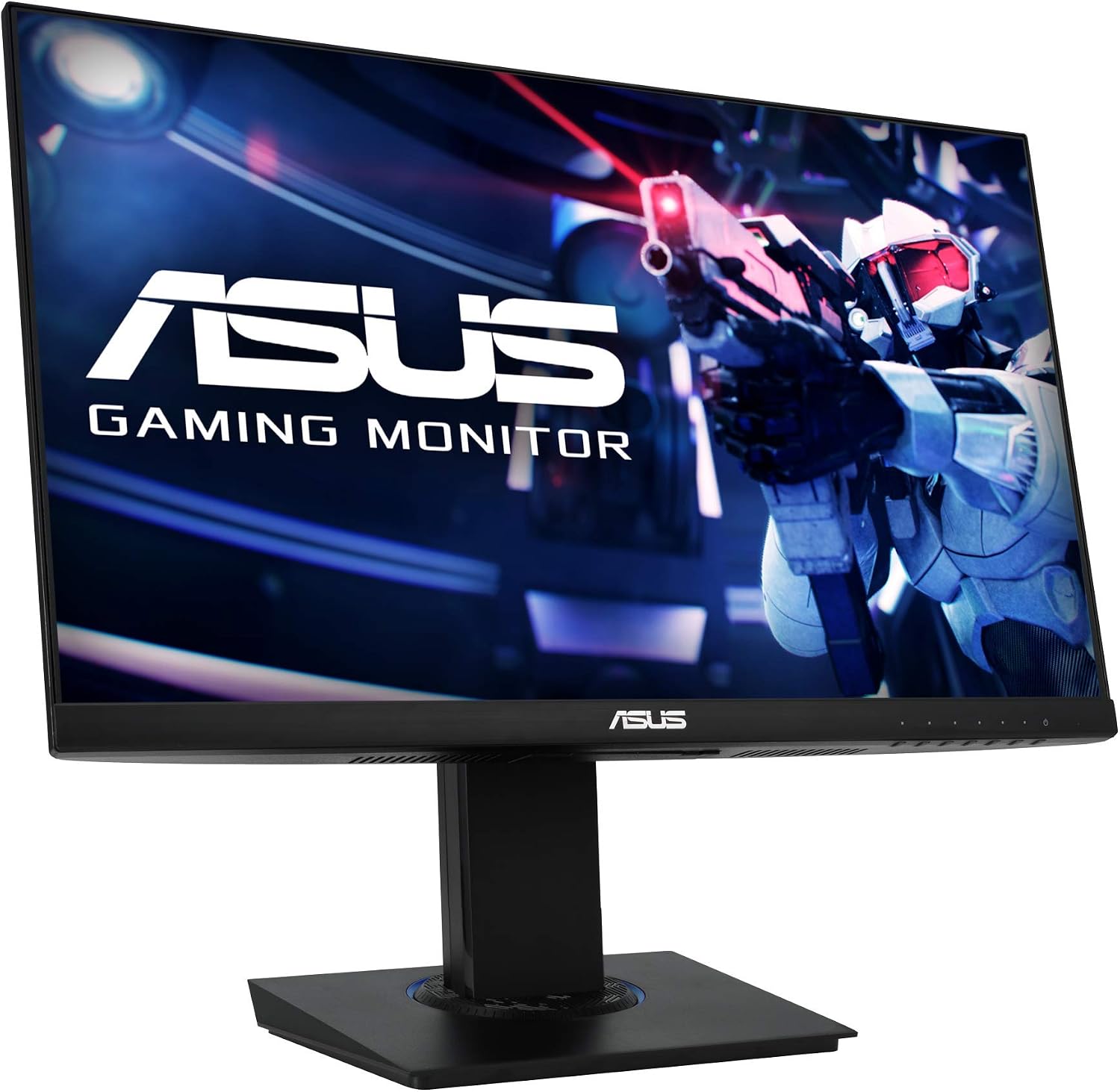 ASUS (VG246H 23.8' 1080P Gaming Monitor - Full HD, IPS, 75Hz, 1ms, FreeSync, Extreme Low Motion Blur, Low Blue Light, Flicker Free, VESA Mountable, HDMI, VGA, Height Adjustable, 12.8'x21.3'x2',Black
