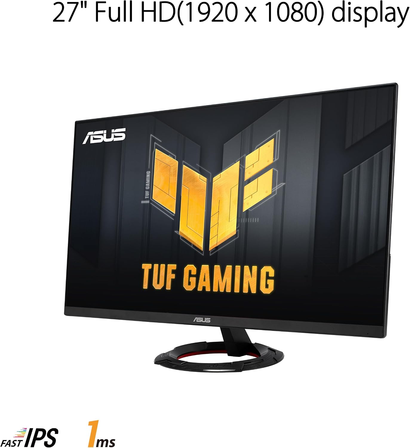 ASUS TUF Gaming 27' 1080P Monitor (VG279Q3R) - Full HD, 180Hz, Fast IPS, Extreme Low Motion Blur, 1ms, FreeSync, Variable Overdrive, Shadow Boost, Eye Care, 100% sRGB, 3 yr Warranty