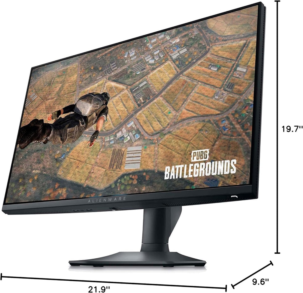 Alienware Gaming Monitor AW2523HF 24.5'' IPS LED FHD 360Hz Display, AMD FreeSync Monitor (USB, HDMI),Height/Tilt/Swivel/Pivot Adjustability, Dark Side of The Moon with HEX Accessories