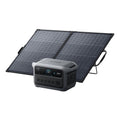 Anker SOLIX C2000 Gen 2 Portable Power Station with 200W Bifacial Solar Panel, 2,400W (Peak 4,000W) Solar Generator, Full Charge in 58 Min, 2,048Wh LiFePO4 Battery for Power Outages and Camping