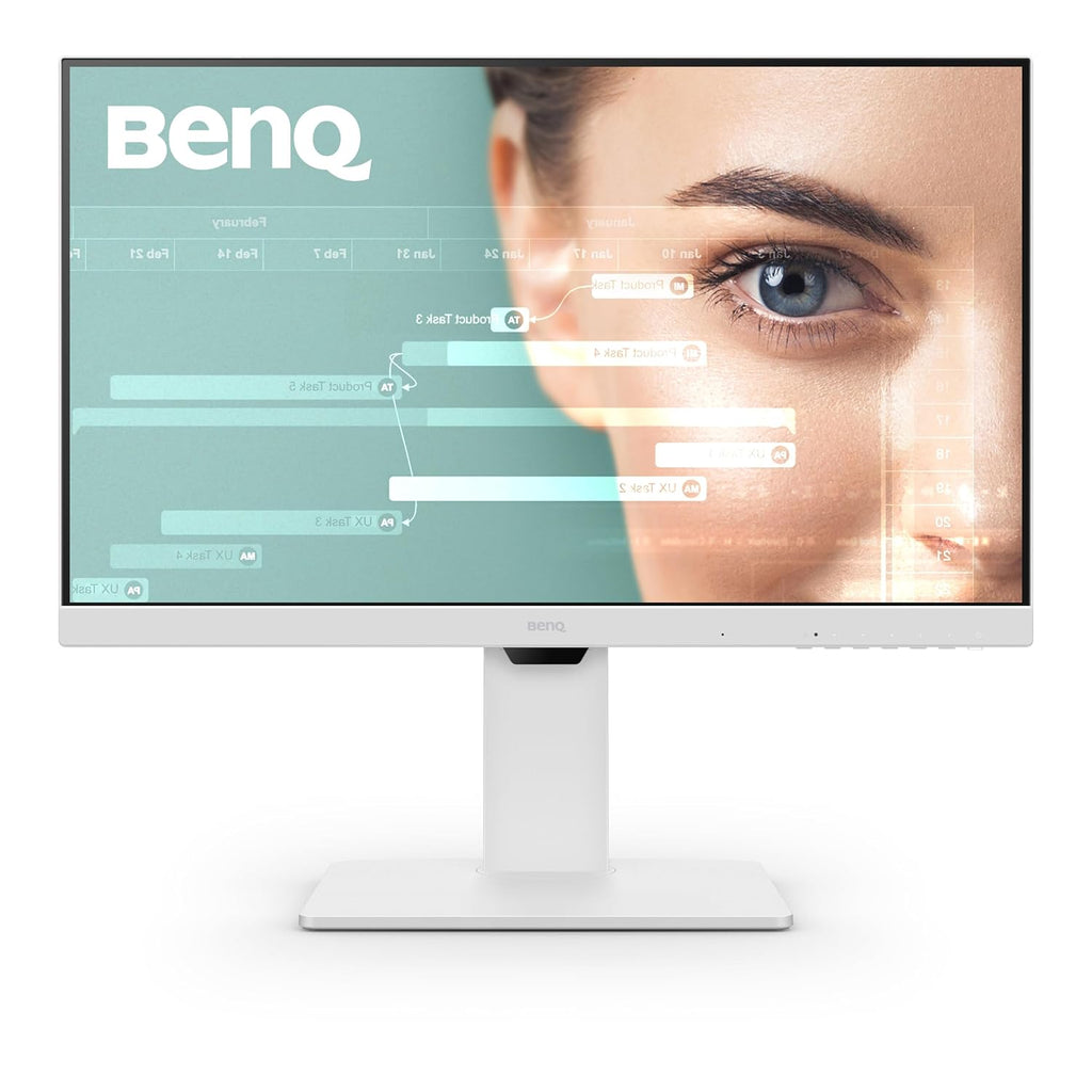 BenQ GW2786TC Office USB hub Monitor 27' 1080p | Coding Mode | IPS | Eye-Care Tech | Adaptive Brightness | Height Adjustable | White Monitor | Noice-Cancelling Mic | Daisy Chain | USB-C