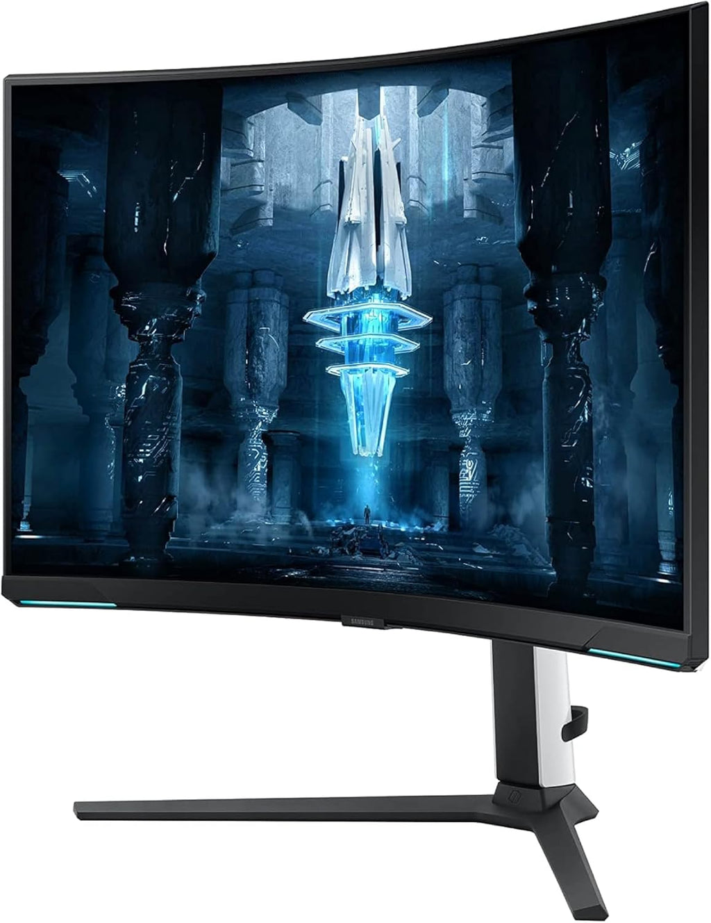 Samsung 32' Odyssey Neo G8 (G85NB) 4K UHD 240Hz 1ms G-Sync 1000R Curved Gaming Monitor, Quantum HDR2000, AMD FreeSync Premium Pro, Matte Display, DisplayPort, Black & White, LS32BG852NNXGO