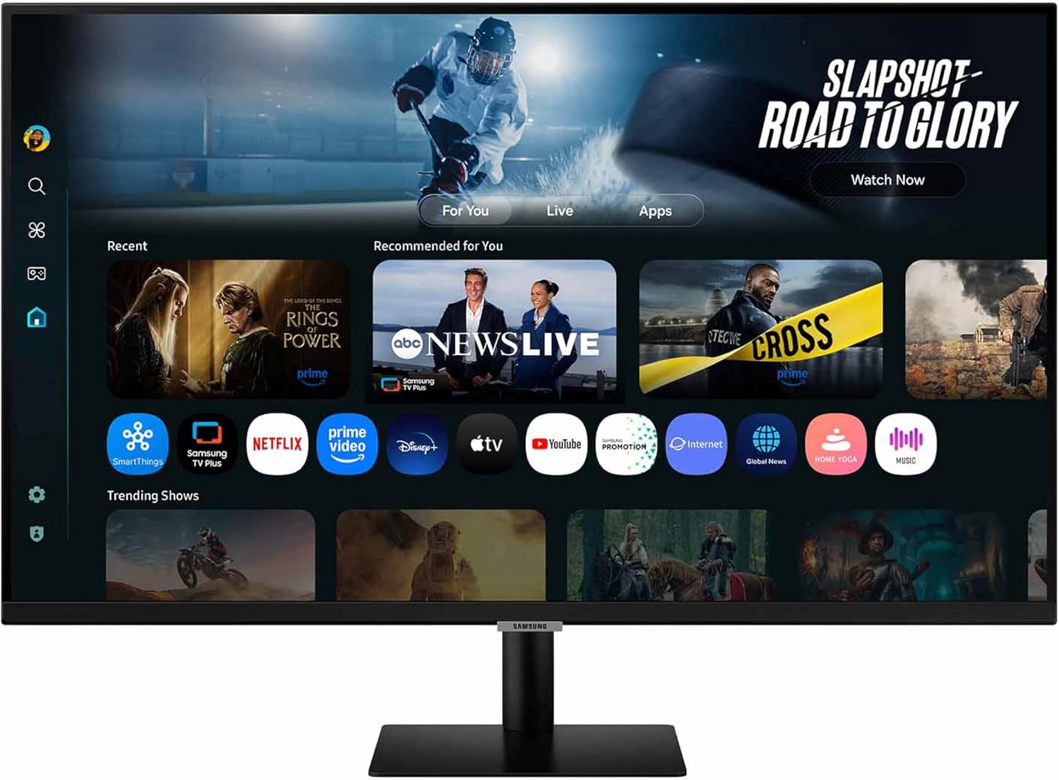 Samsung 32' Smart Monitor M7 (M70F) 4K UHD Display, Samsung Vision AI, Smart TV Apps, Gaming Hub, USB-C, HDMI and USB-A, Black, LS32FM702UNXZA, 2025