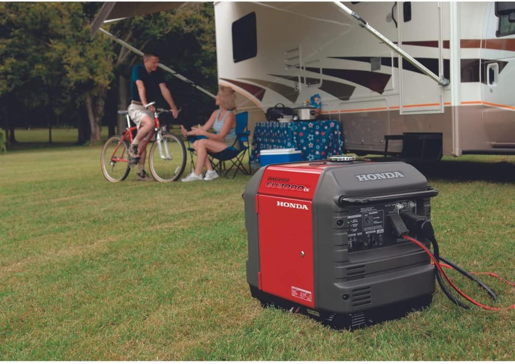 Honda EU3000iS 3000 Watt Inverter Generator, Super Quiet 120V Gas Powered Portable Generator for Camping, RV or Home Backup Power Supply, Up to 19.6 Hour Run Time (EU3000IS1AN)