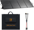 200 Watt Solar Panel IP68 Waterproof ETFE Coating Portable 24V MC4 Output Foldable Solar Panels for Power Stations Solar Generator Camping Off-Grid RV Emergency Backup Hurricane