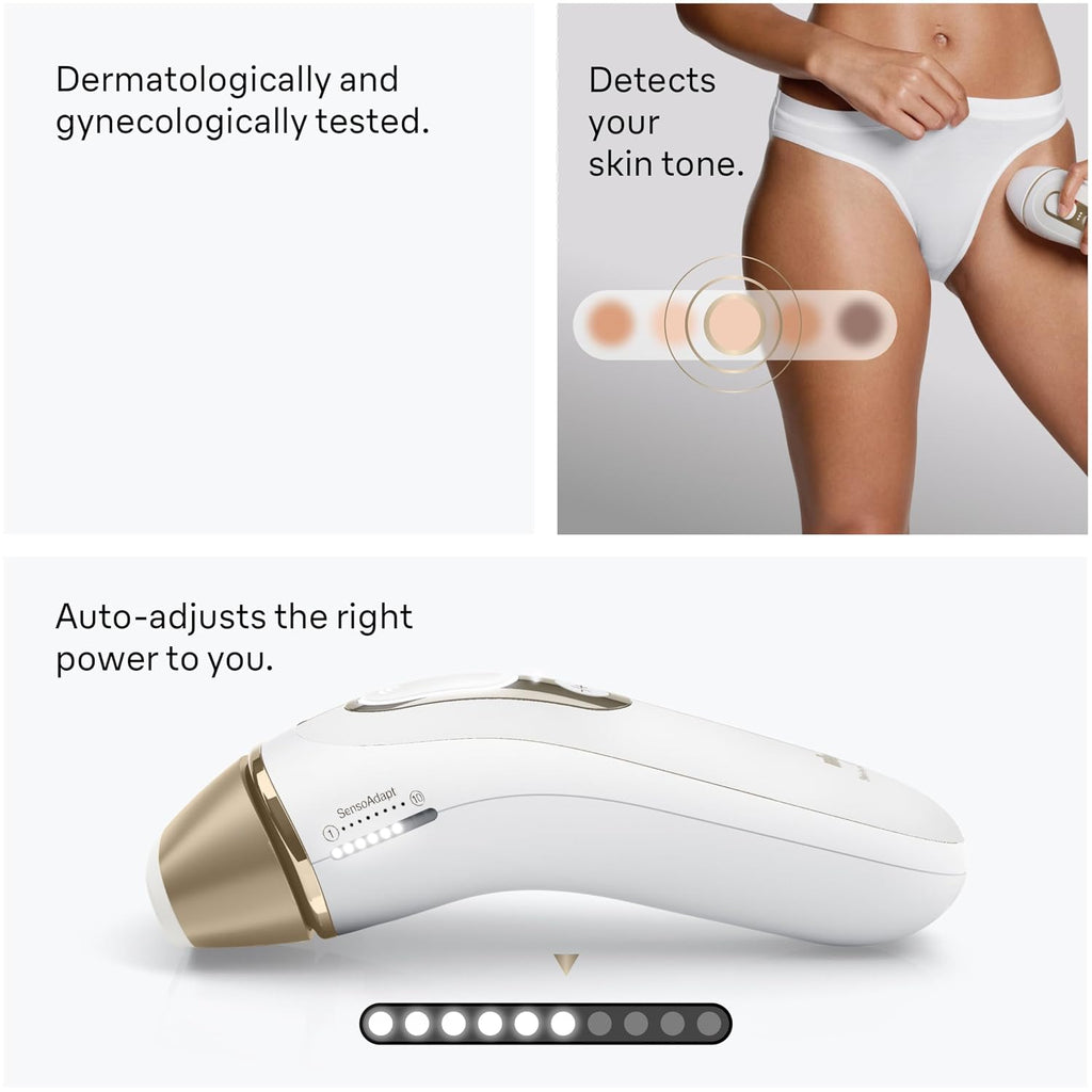 Braun IPL, Silk·Expert Pro 5, IPL Hair Removal for Women and Men, Permanent Laser Hair Reduction At-Home, 2 Heads, Pouch, IPL5137
