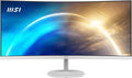 msi PRO MP341CQW 34-inch VA 3440 x 1440(UWQHD) Computer Monitor, 100Hz, Free-Synch, HDMI, DisplayPort, VESA Mountable, Speaker, 1ms, White