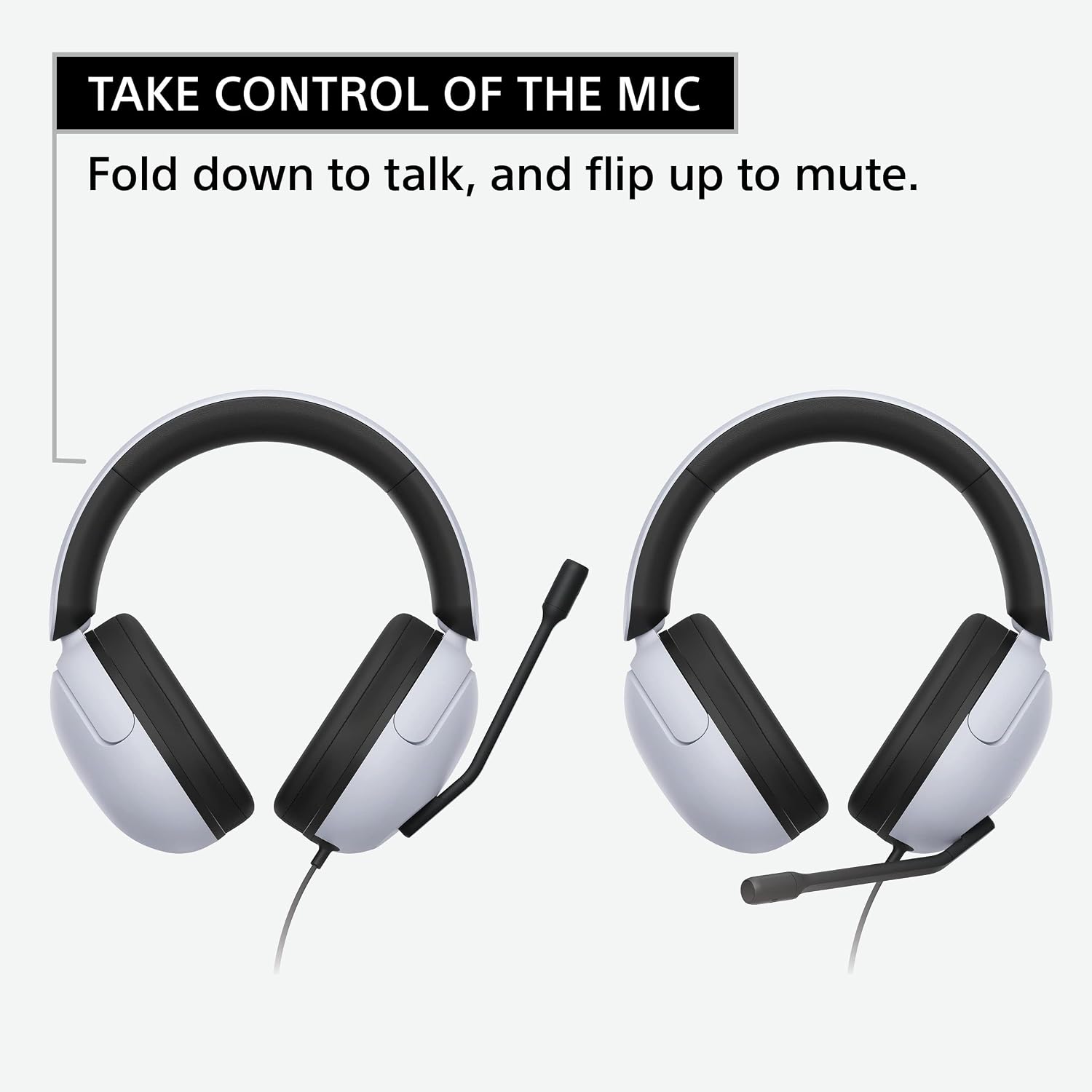 Sony INZONE H3 Wired Gaming Headphones With Mic, PS5 Headphones, Over-Ear, Personalized 360 Spatial Sound, Discord Certified MDR-G300 (White)