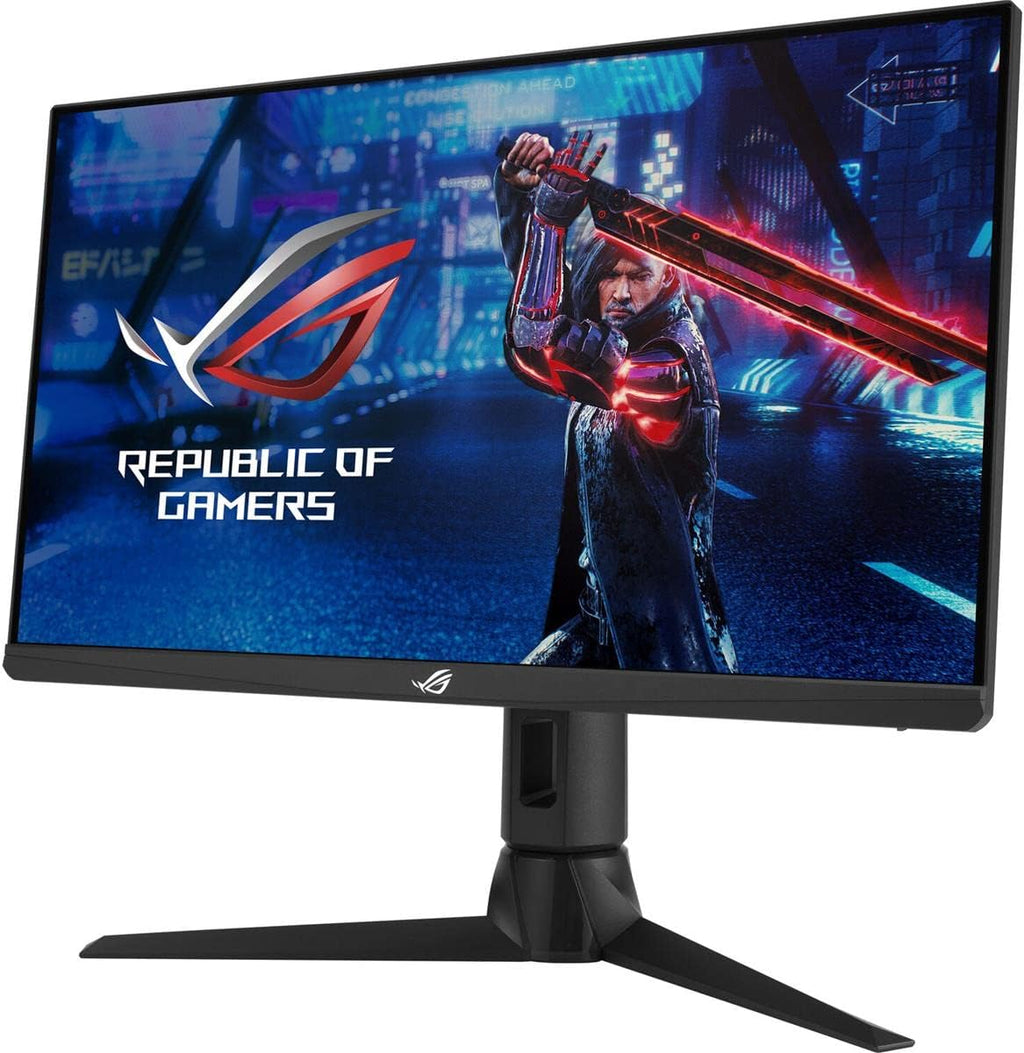 ASUS ROG Strix 24.5' 1080P Gaming Monitor (XG256Q) - Full HD, Fast IPS, 180Hz, 1ms, G-Sync Compatible/FreeSync, DisplayPort, HDMI, DisplayHDR400, Black