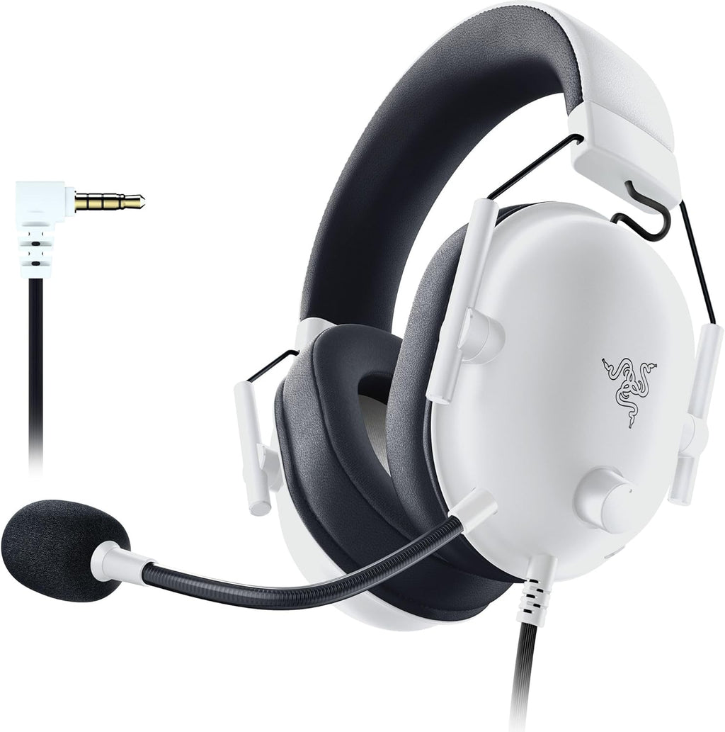 Razer BlackShark V2 X Gaming Headset: 7.1 Surround Sound - 50mm Drivers - Memory Foam Cushion - for PC,Mac,PS4,PS5,Switch - 3.5mm Audio Jack - White,(Pack of 8)
