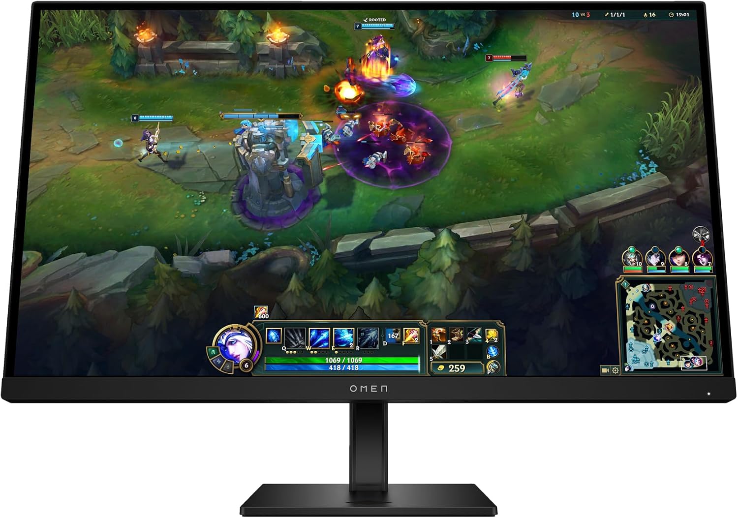 HP OMEN 27 inch FHD 180Hz Gaming Monitor, Quad HD Display (1920 x 1080), IPS Panel Technology, HDR 400, 1ms GtG (with Overdrive), AMD FreeSync Technology, Black, OMEN 27 G2 (2025)