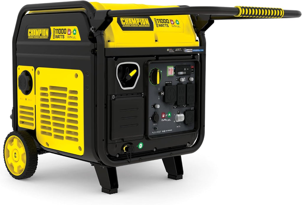 Champion Power Equipment 11,000-Watt Electric Start Dual Fuel Home Backup Portable Inverter Generator with Quiet Technology and CO Shield