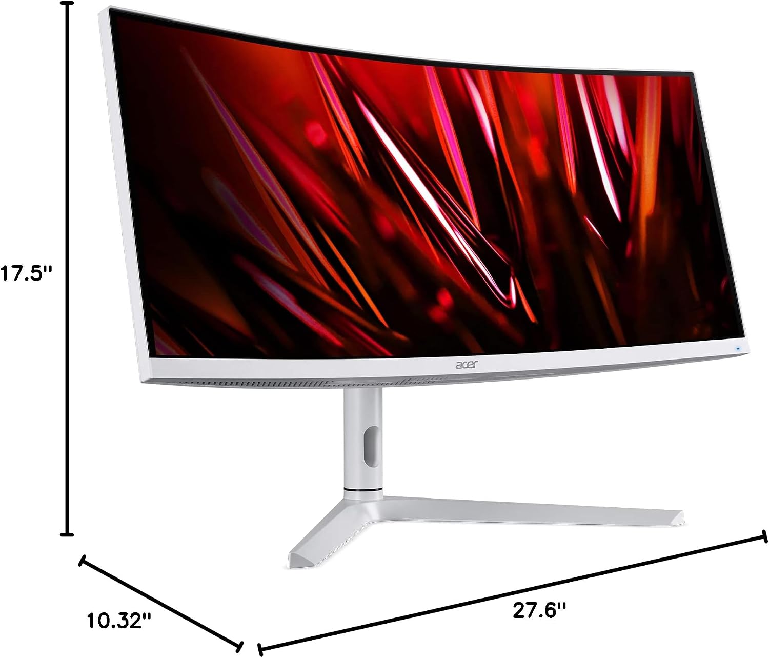 acer Nitro 29.5 Inch 1500R Curved Zero-Frame UWFHD (2560 x 1080) Gaming Monitor | AMD FreeSync Premium | Up to 200Hz Refresh | 1ms VRB | Display Port, 1 x HDMI 2.0 & 2 x HDMI 1.4 Ports | XZ306C